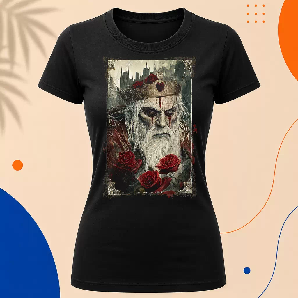 Dámské tričko - Srdcový král – King of Hearts